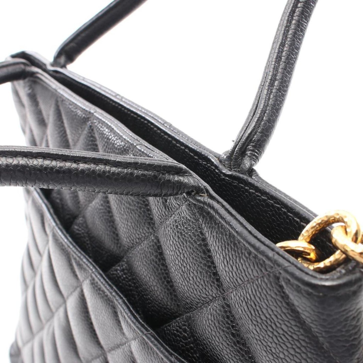 Reissue Tote Handbag Tote Bag Caviar Skin  Gold Hardware