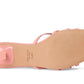 Carolina Pebbled Leather Kitten Heel Sandal