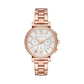 Michael Kors Sofie MK6576 Women's Rose Gold-Tone Chronograph 39mm Watch