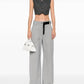 Adesso Cropped Stretch Wool Waistcoat In Grey