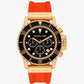 Oversized Everest Gold-Tone and Silicone Watch