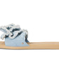 Flourish Denim Flat Sandal