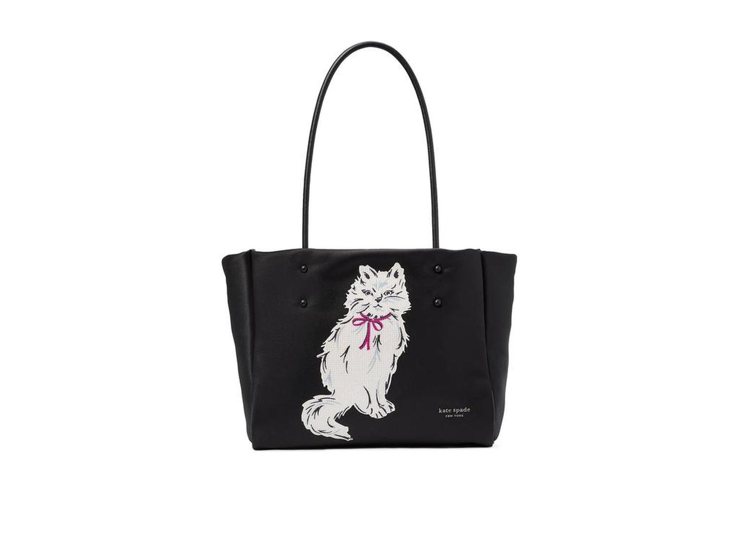 Whiskers Crystal Embellished Fabric Medium Everything Over The Shoulder Tote