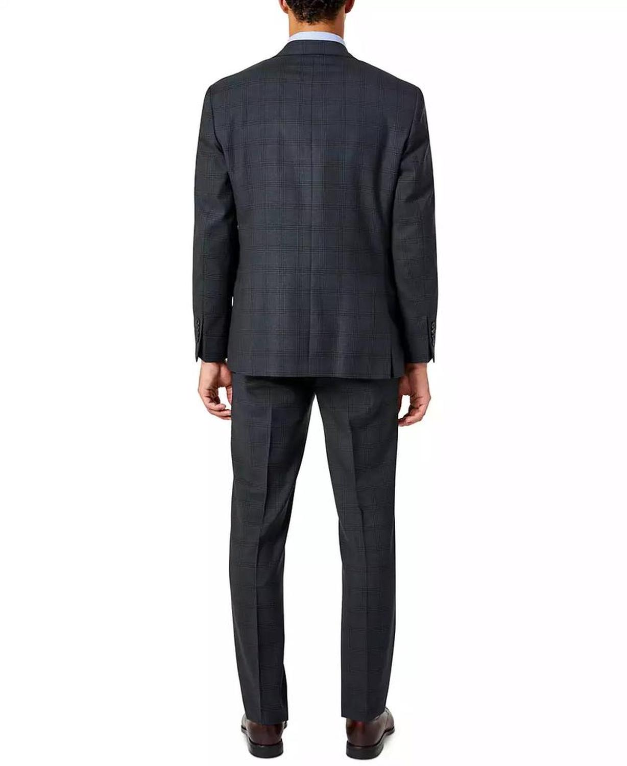 Men's Modern-Fit Airsoft Stretch Wool-Blend Suit Separates