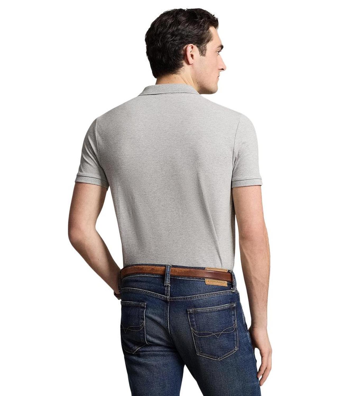 Classic Fit Stretch Mesh Polo Shirt