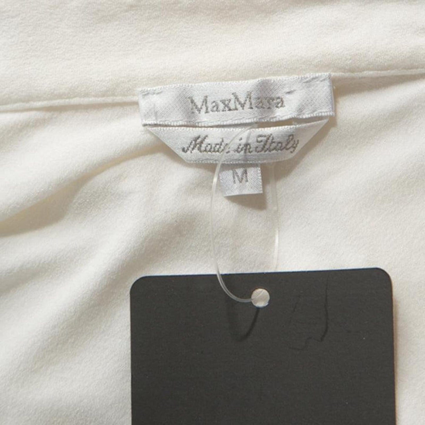 White Jersey Collared T-Shirt M