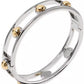 Two-Tone Sculpted Spade Cut Out Bangle Bracelet