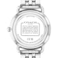 Men's Elliot Silver Tone Stainless Steel Bracelet Watch, 43mm