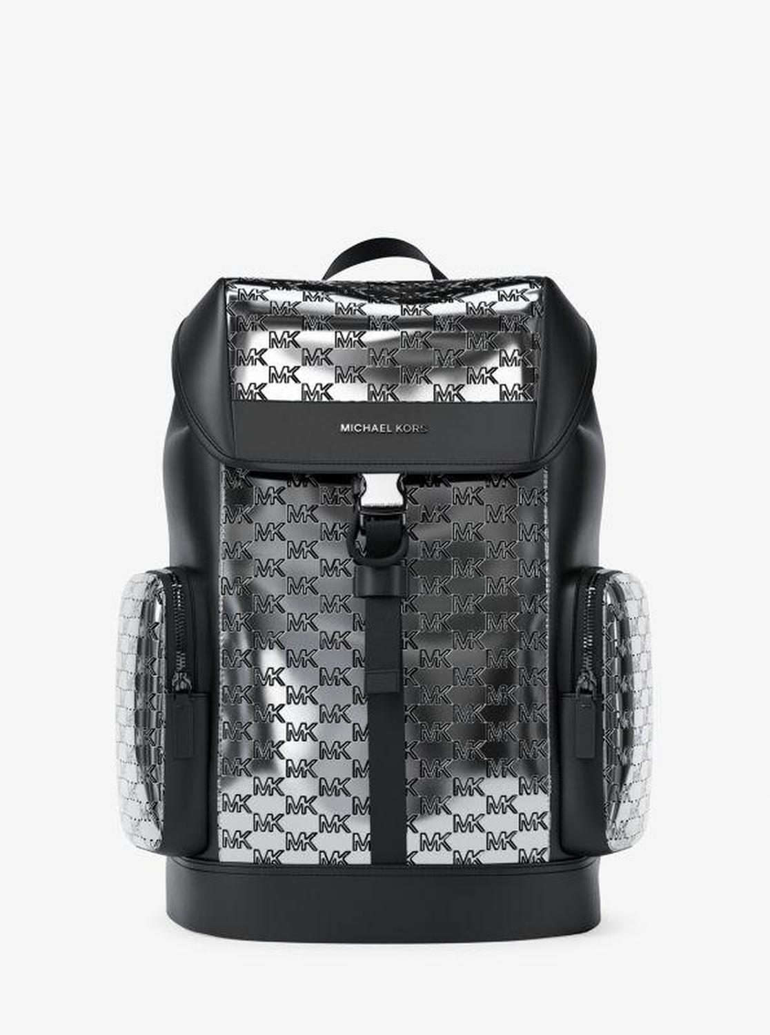 Cooper Medium Metallic Logo Debossed Backpack