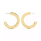 Signature C Minimal Hoop Earrings