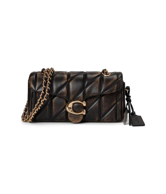 Tabby Shoulder Bag 20 In Loved Leather With Quilting