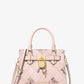 Hamilton Small Patchwork and Snake Embossed Satchel