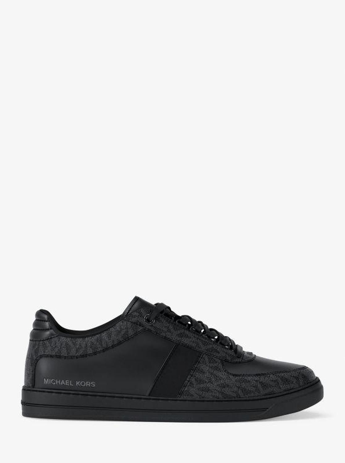 Brady Signature Logo and Leather Sneaker