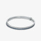 Precious Metal-Plated Brass Double Wrap Tennis Bracelet