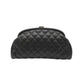 Chanel Timeless Clutch in Black Quilted Caviar Leather