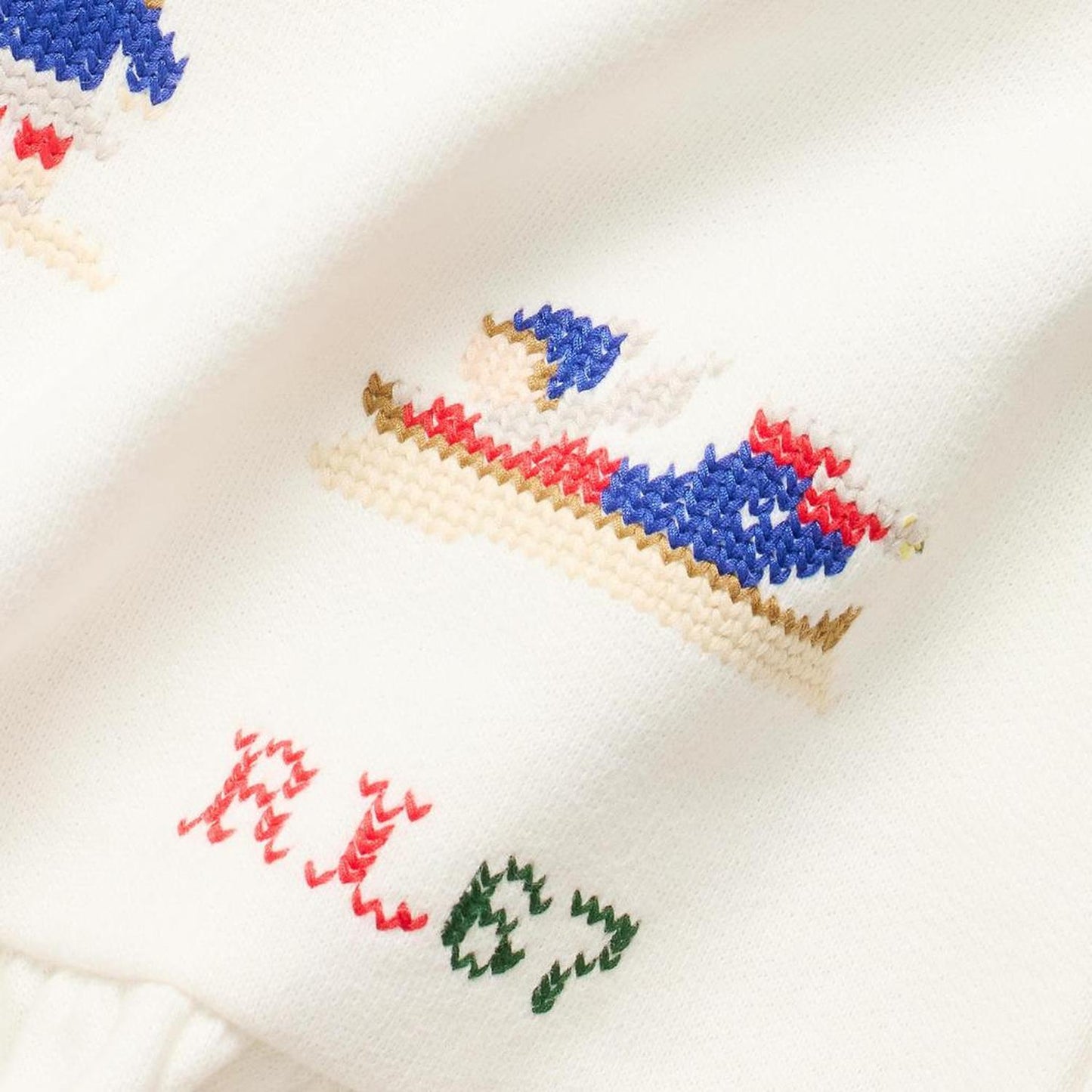 Fair Isle Shawl Cotton Dress & Bloomer (Infant)