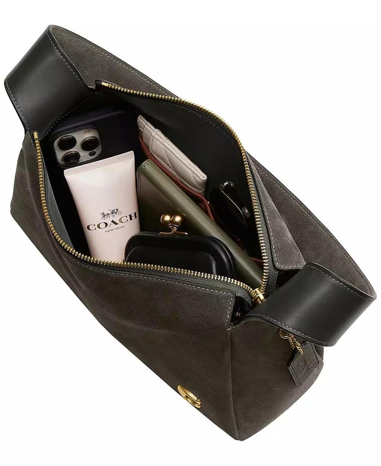 Lola Small Suede Shoulder Bag