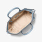 Avril Large Leather and Suede Satchel