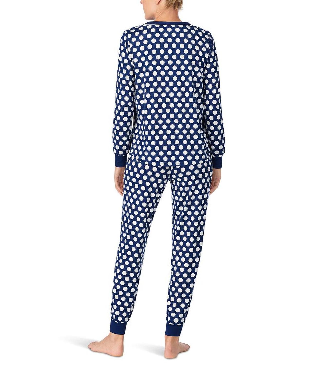 Long Sleeve Cozy Jersey Henley Jogger Set