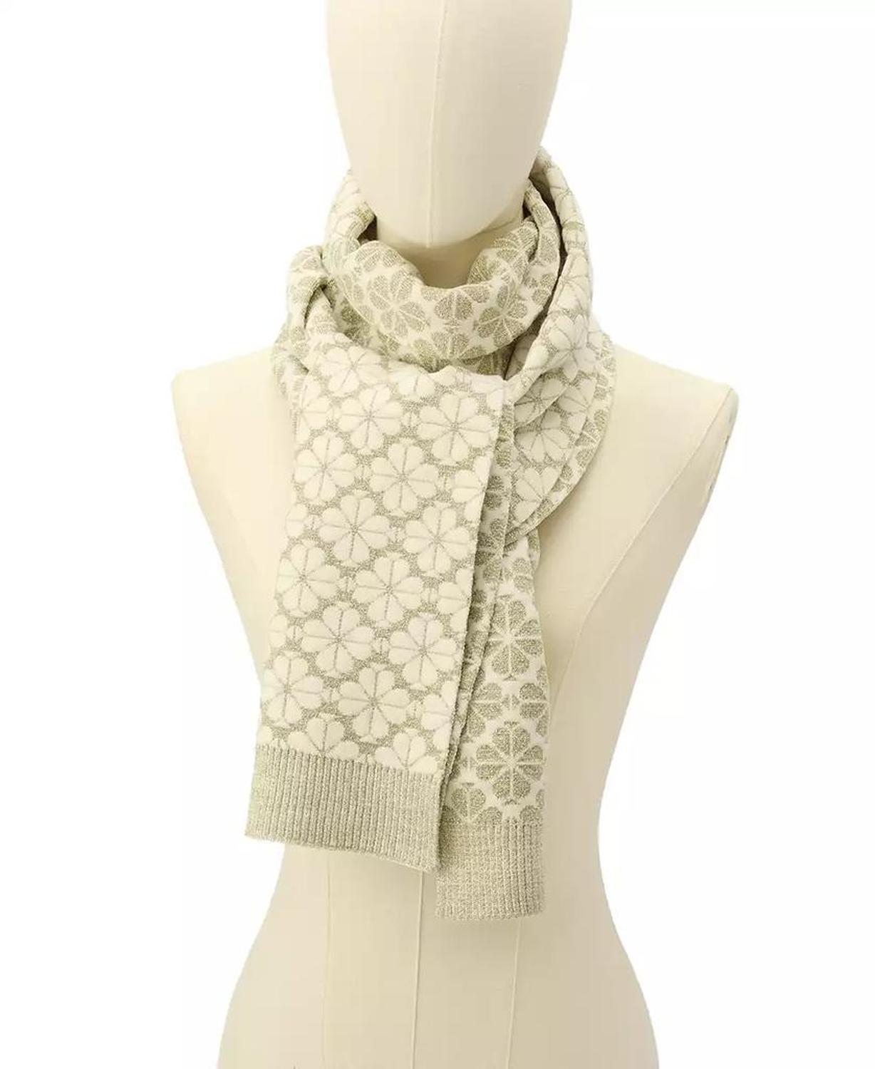 Spade Flower Tonal Scarf