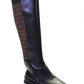 Michael Michael Kors Womens Black/Brown Leather RIDLEY BOOTS Shoes