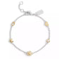 Faux Stone Signature Tea Rose Heart Strand Bracelet