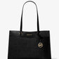 Jet Set Travel Large Saffiano Leather Pocket Tote Bag