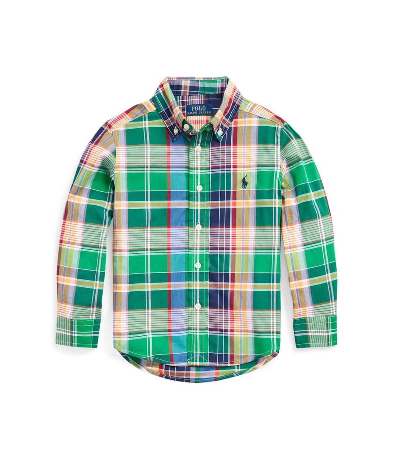 Plaid Cotton Poplin Shirt (Toddler/Little Kids)
