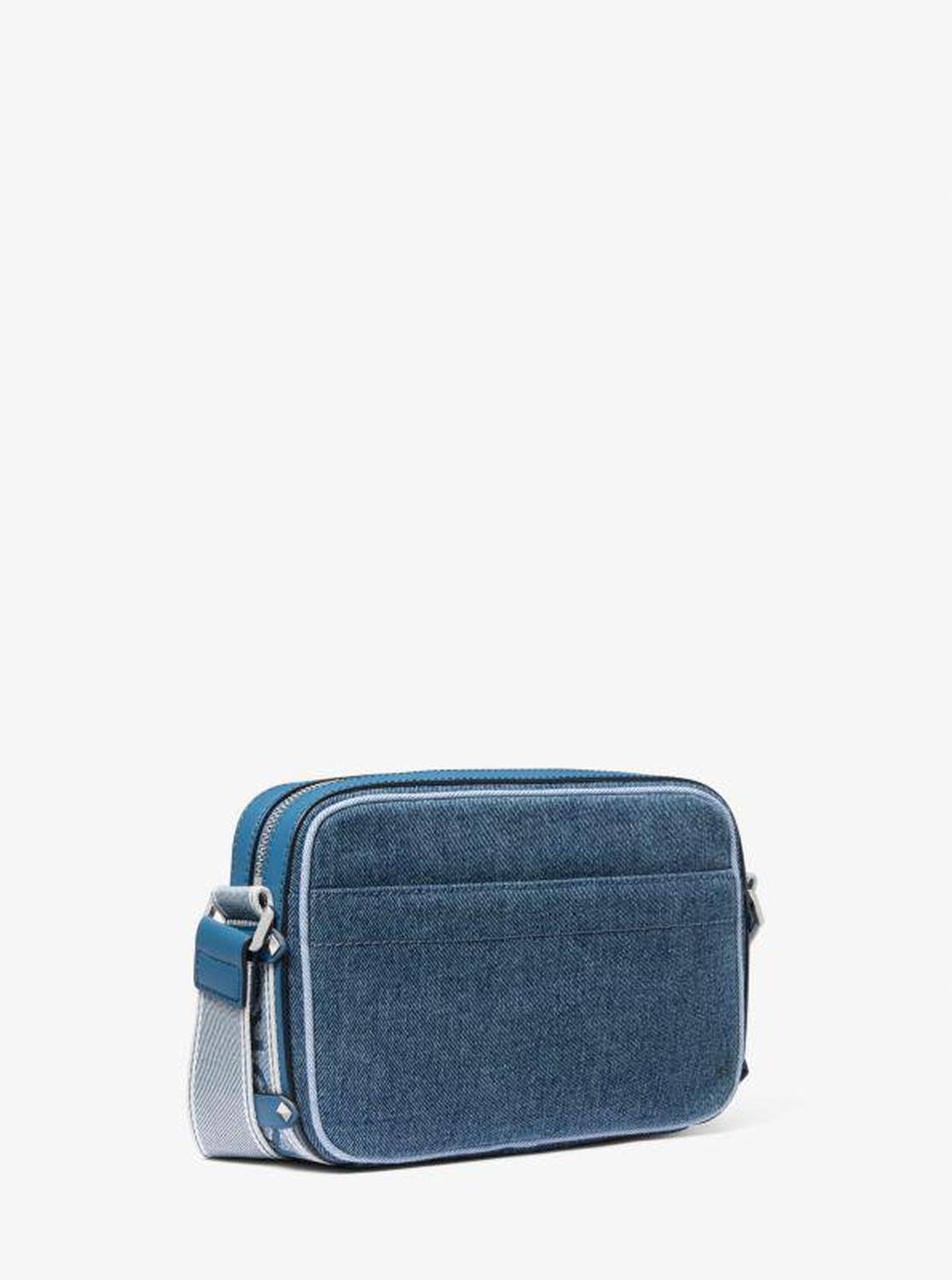 Maeve Large Two-Tone Denim Crossbody Bag