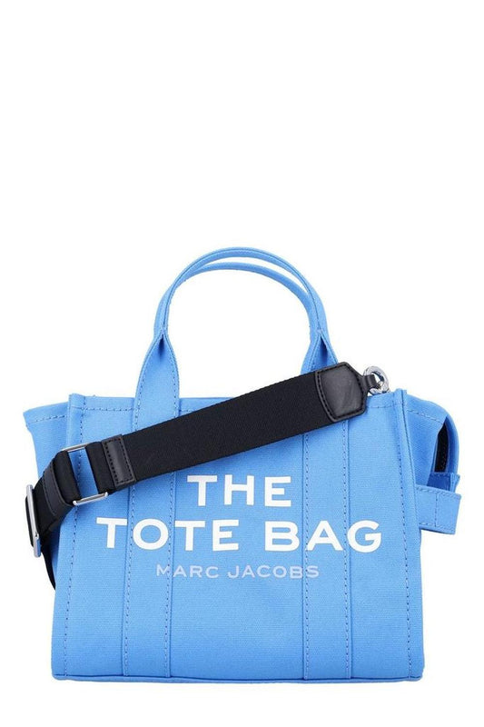 Marc Jacobs Logo Printed Zip-Up Small Tote Bag