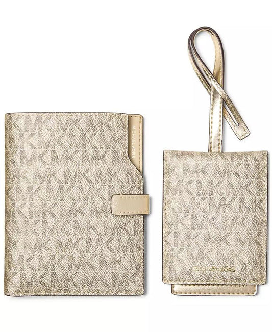 Michael Kors Jet Set Passport Wallet with Luggage Tag
