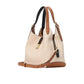 Deco Colorblocked Pebbled Leather Medium Crossbody Tote