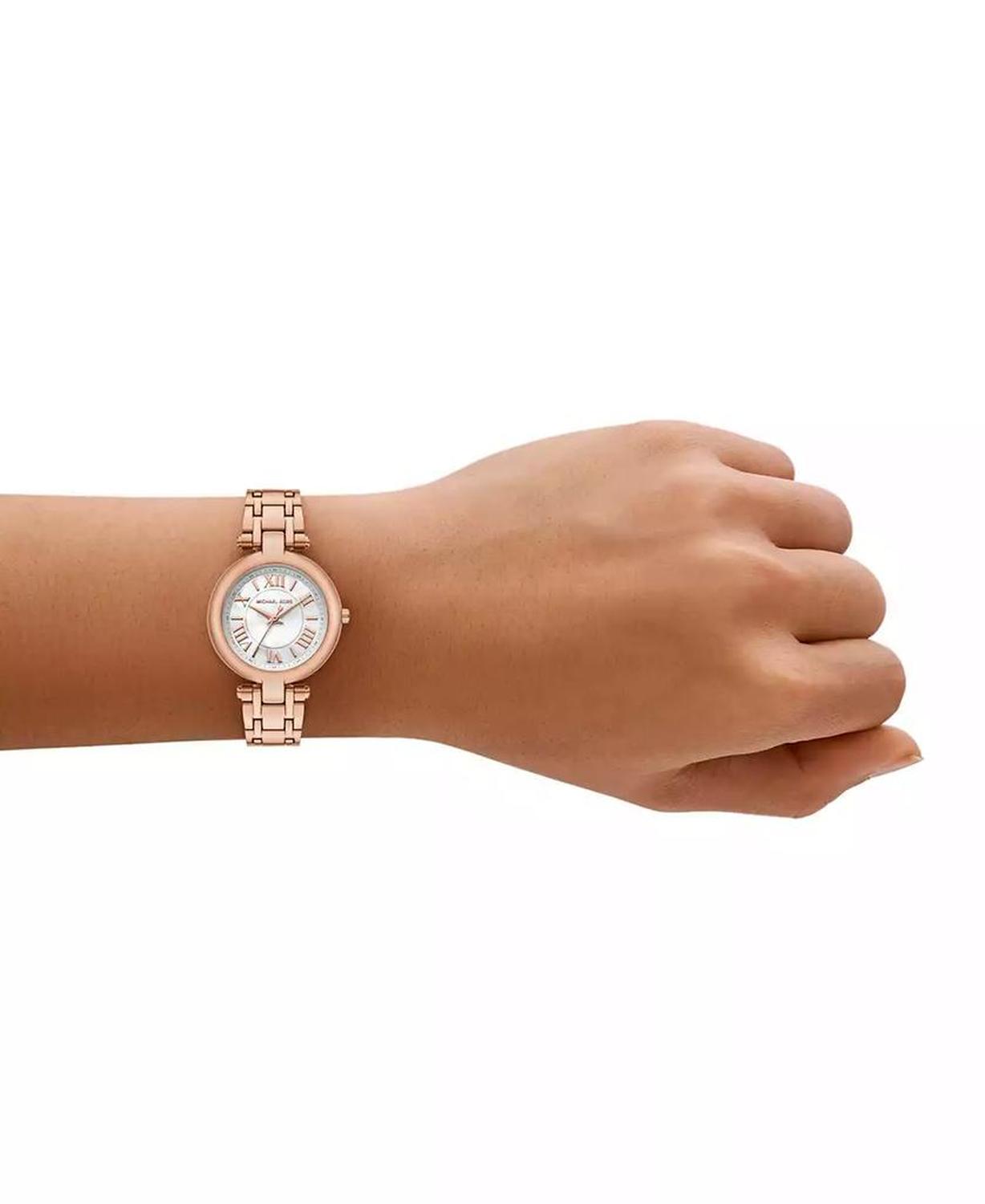Women's Laney Three-Hand Rose Gold-Tone Stainless Steel Watch, 30mm