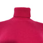 Collection Turtleneck Sweater Dress in Fuchsia Pink Cashmere
