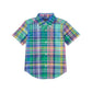Plaid Cotton Poplin Short-Sleeve Shirt (Toddler/Little Kid)