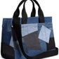 Medium Patchwork Denim Cargo Tote Bag