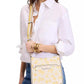 Hudson Spring Pansies Messenger Crossbody