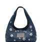 The Sequin Daisy Denim Sack Bag