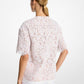 Oversized Corded Floral Lace T-Shirt