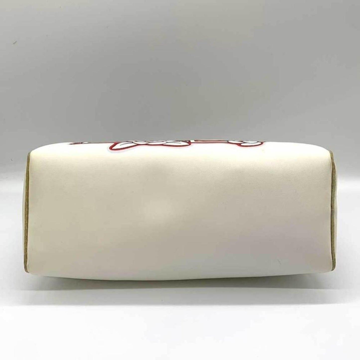 Chanel Camellia  Canvas Clutch Bag (Pre-Owned)