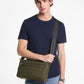 Edison Medium Saffiano Leather Messenger Bag