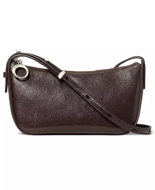 Halo Small Glazed Leather Crossbody Bag