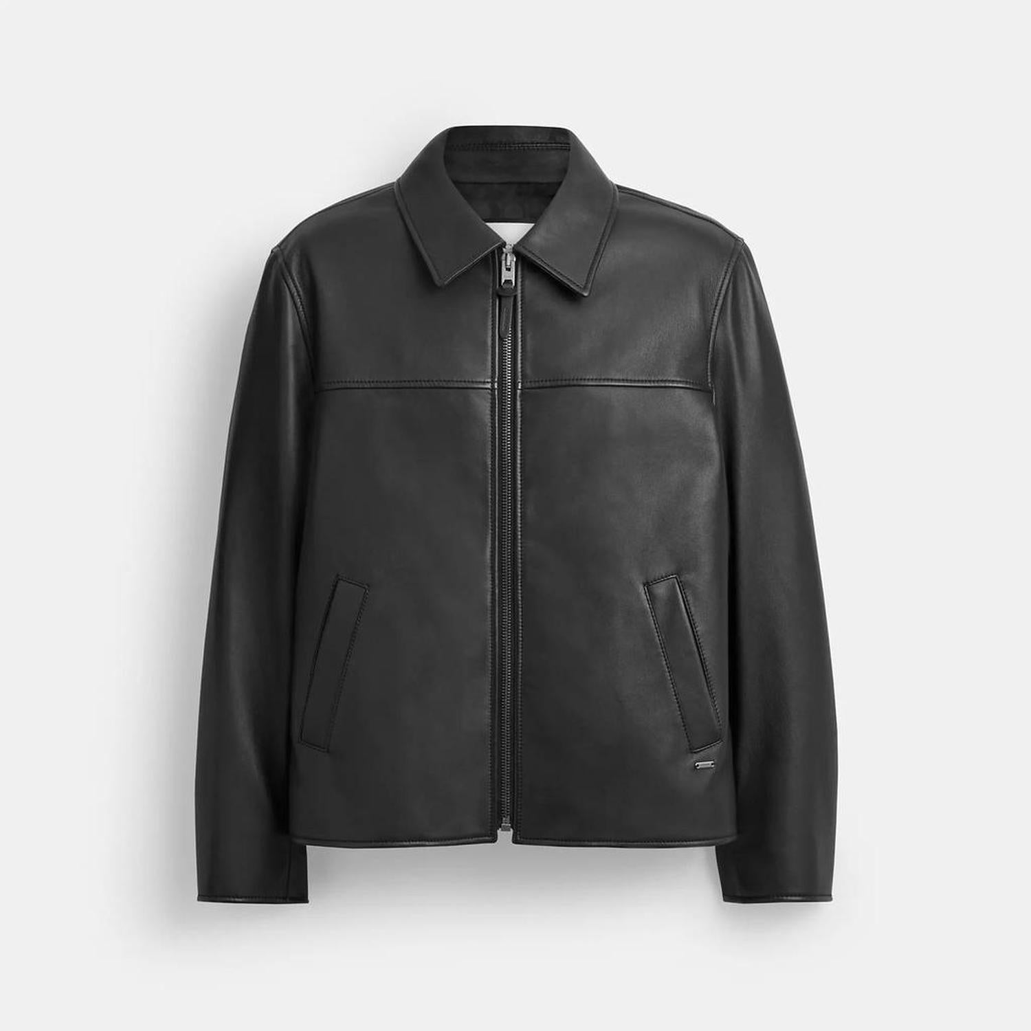 ジャケット・アウター COACH FULL-GRAIN LEATHER. Coach Outlet Leather Jacket