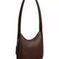 Small Glovetanned Leather Curve Zip Bag