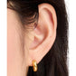 Meant To Be Gold-Plated Huggie Earrings