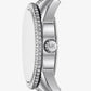 Mini Bryant Pavé Logo Silver-Tone Watch