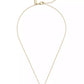 Women's Faux Stone Signature C Pave Turnlock Pendant Necklace