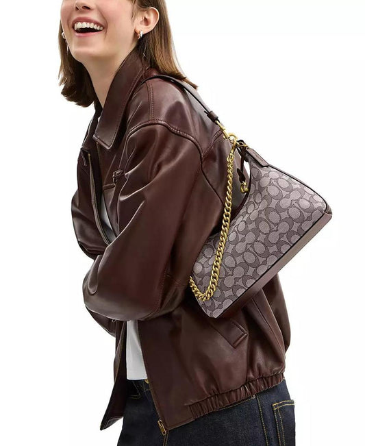 Juliet Small Signature Jacquard Shoulder Bag 25