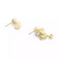 Gold Plated Signature Mismatch Cat Earrings