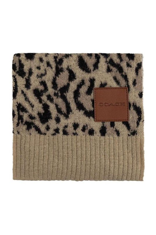 Coach Leopard Printed Scarf